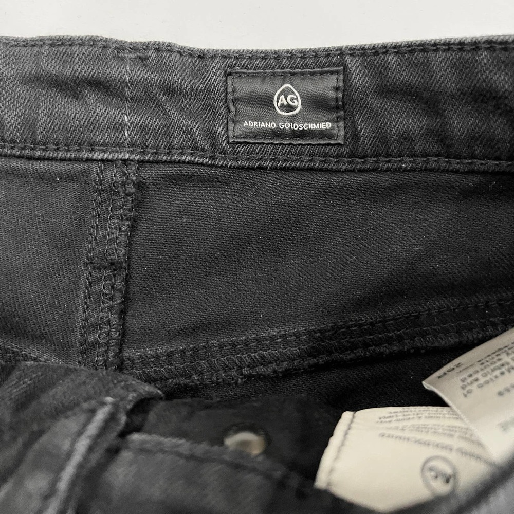 AG Adriano Goldschmied The Hailey Ex Boyfriend Roll Up Jean Short Black Size 26 - Picture 4 of 9